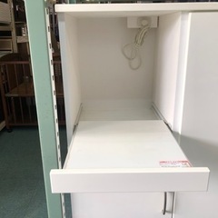 リサイクルサービス八光】幅119.5㎝ エナメルホワイト 1口コンセント付