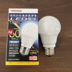 TOSHIBA LED電球 保証書付き