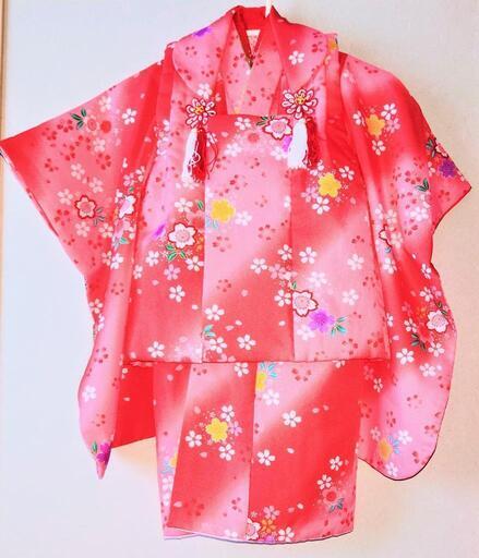 七五三やお正月、ひな祭りに　3歳女の子用着物セット