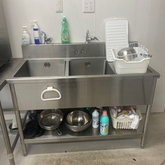 業務用二層式シンク　値下げしました。