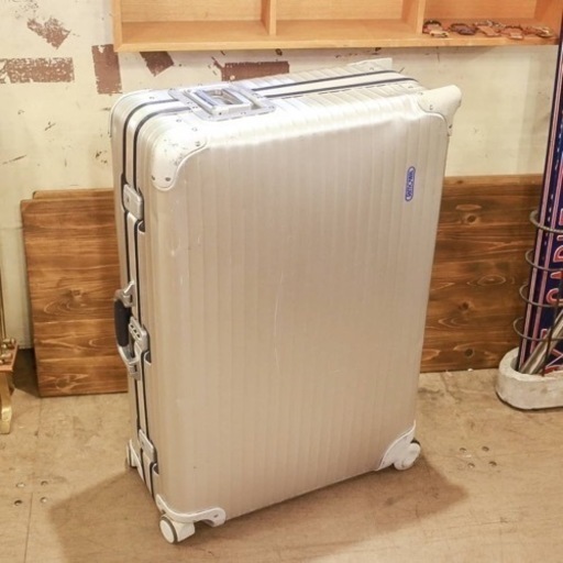 【廃盤モデル】 RIMOWA OPAL オパール  TOPAS Silver Integral リモワ トパーズ シルバーインテグラル 4輪 82L スーツケース プルタブ　青ロゴ　検 サルサ クラシックフライト SALSA アルミ　キャリーケース　スーツケース　キャリーバッグ　 アルミ　ジュラルミン　サイドプル・サイドハンドル