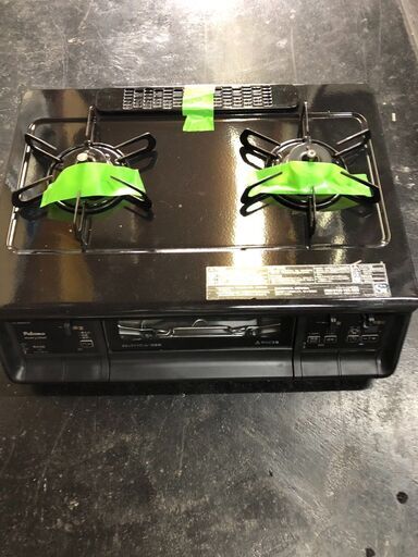 ☆中古￥9,800！Paloma　2口ガスコンロ　家電　2017年製　IC-360WA-R型　【BJ064】