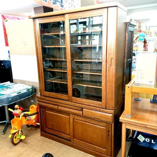 北産木工 食器棚 トレック130 北海道家具 キッチンボード 家具