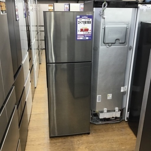 #J-21【ご来店頂ける方限定】SHARPの2ドア冷凍冷蔵庫です