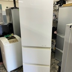 北九州市内配送無料 保証付き 2018年製NR-C370GC-W 冷蔵庫 スノー 