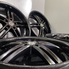 PDW Dynamics ダイナミクス 22インチ 4本 8J5HPCD114.3+38 空気圧センサー付 ブラック アルファード ヴェルファイア等　(MHZ009MY)