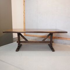 飛騨の家具メーカーKASHIWA(柏木工)のWILDERNESS(ウィルダネス)ダイニングテーブル/180cm 。和モダンなデザインはインパクトがあり、オーク材の力強い木目が印象的なロータイプの食卓♪DJ124