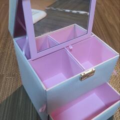 メイクボックス鏡付き　化粧品ケース　ボックス