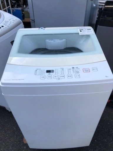 福岡市内配送設置無料　2019年　6kg全自動洗濯機(NTR60 ホワイト)
