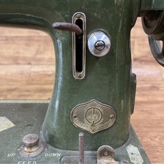 d715504 TOKYO JUKI ミシン ジューキ 緑 グリーン 手芸 裁縫 手芸品 インテリア 昭和レトロ アンティーク 動作未確認 現状品 中古品