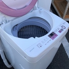 福岡市内配送設置無料　シャープ SHARP ES-GE6A-P [全自動洗濯機(6.0kg) ピンク系]