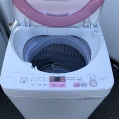福岡市内配送設置無料　シャープ SHARP ES-GE6A-P [全自動洗濯機(6.0kg) ピンク系]