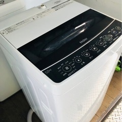 福岡市内配送設置無料　2020年　ハイアール｜Haier 全自動洗濯機 Joy Series ブラック JW-C55D-K [洗濯5.5kg /簡易乾燥(送風機能) /上開き][洗濯機 5.5kg]