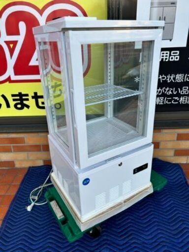 ■極美品　ジェーシーエム　４面ガラス冷蔵ショーケース　　JCMS-58 定格内容積　58L