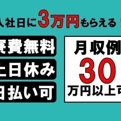 　寮費無料　機械に材料をセット・完成品を検査