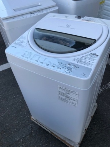 福岡市内配送設置無料　2019年　AW-7G6-W 全自動洗濯機 グランホワイト [洗濯7.0kg /乾燥機能無 /上開き]