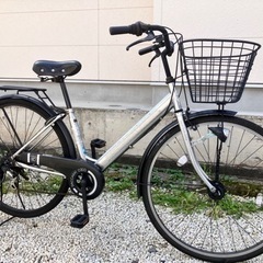 おしゃれなママチャリ
中古 6段式ギア付き 26インチ自転車
カスタム車両
#千葉
#SHIMANO equipped bike
#MF-TZ20 マルチプルフリーホイール（6S） 505、おしゃれママチャリ27インチ黒銀