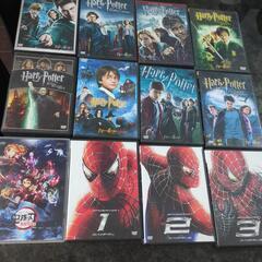 ハリーポッター、スパイダーマン、鬼滅の刃無限列車劇場版DVD