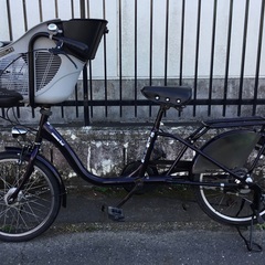 ＜整備済＞◉mama fre・子供乗せ自転車・ママフレ・パープル・外装6段変速・鍵付き・お掃除済ですぐ乗れます♪ 整備済＞◉mama fre・子供乗せ自転車・ママフレ・パープル・外装6段