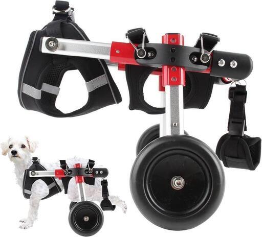 犬用車椅子 後肢  リハビリ サポート 2輪 歩行器 お散歩補助 軽量 XS