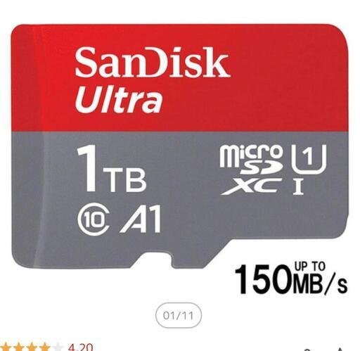 ①  MicroSDXCカード 1TB U1 SanDisk サンディスク