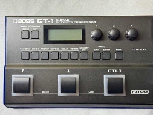 売り切れました。BOSS GT-1 エレキギター初心者にお勧めのマルチエフェクター