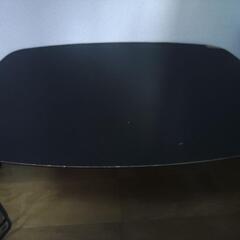 黒　ローテーブル　折り畳み式