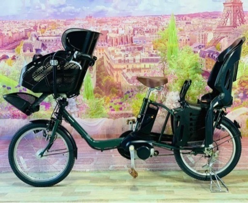 ❶5753子供乗せ電動アシスト自転車Panasonic20インチ良好バッテリー