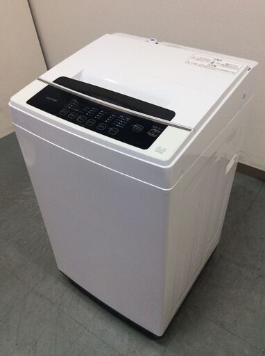 (10/13受渡済)JT7622【IRISOHYAMA/アイリスオーヤマ 6.0㎏洗濯機】2020年製 IAW-T602E 家電 洗濯 簡易乾燥付 一部破損有