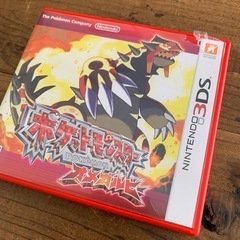 3DS ポケットモンスター　オメガルビー　箱に剥がれあり