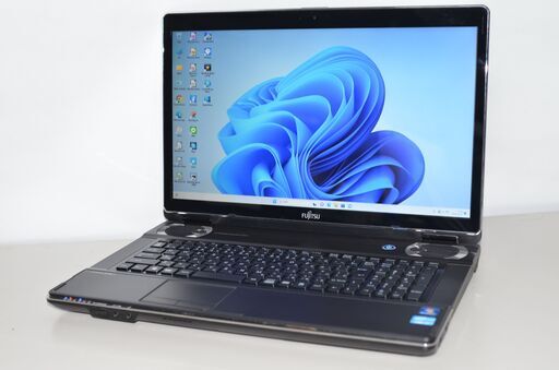 中古ノートパソコン 富士通 NH77/DD 17.3インチ windows11 core i7-2630QM 爆速SSD512GB+HDD1TB メモリー8GB ブルーレイ テレビ機能