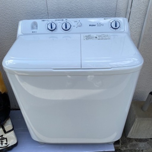 未使用品　2022年製　ハイアール　5.5K 二層式洗濯機　JW-KMW55A