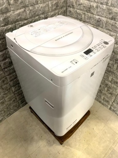 大阪限定配送★3ヶ月保証付き★洗濯機★2015年★SHARP★ES-G5E3-KW★S-97★5.5kg