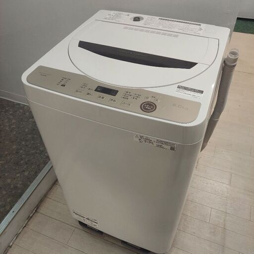 SHARP  全自動洗濯機  6.0kg  ES-GE6E-T  2021年製