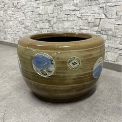 SNT111 火鉢　金魚鉢　陶器　鉢植えカバー