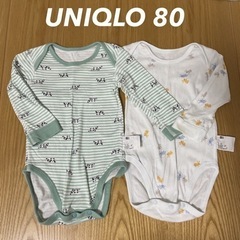 ユニクロベビー肌着セット80/ロンパースまとめ売⑧