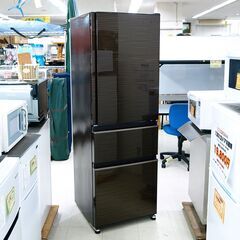 冷蔵庫　365L　3ドア　三菱　MR-CX37G-BR　リユース品