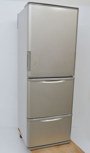 激安 先着順♪ SHARP シャープ 350L ノンフロン冷凍冷蔵庫 どっちもドア 両開き SJ-W352D-N 2018年製【623】