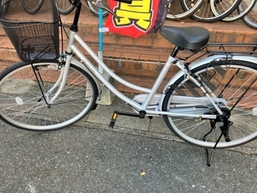 ⭐️未使用品⭐️ 21TECHNOLOGY 26インチ 自転車 シルバー No.1179