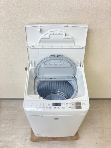 【乾燥機能付き】洗濯乾燥機 SHARP 5.5/3.5kg 2019年製 ES-T5E6-KW ML99321