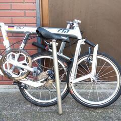 rm BD−1 Birdy ミニベロ シルバー 9S 折りたたみ自転車 2000 Anniversary モデル エラストマー交換済み 動作確認済み美品 rm BD−1 Birdy ミニベロ シルバー 9S 折りたたみ自転車 2000