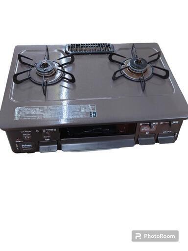 【売ります】パロマ　二口＋グリル付コンロ　LPガス用　PA-S42BMA-L　2021年製