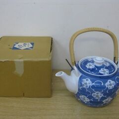 高級有田焼 趣味の器 一升土瓶 急須 花香 幅22cm×奥行17...