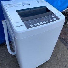 お薦め品‼️分解洗浄済み‼️ハイセンス洗濯機5.5kg 2017年