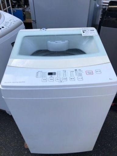 福岡市内配送設置無料　2019年　6kg全自動洗濯機(NTR60 ホワイト)