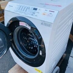 福岡市内配送設置無料　パナソニック Panasonic NA-VX3600L-W [ドラム式電気洗濯乾燥機（9.0kg） 左開き 泡洗浄 クリスタルホワイト]