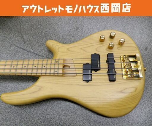値下げ！ フェルナンデス エレキベース FRB-75 ナチュラル F.G.I.アクティブピックアップ PJ 24F GOTOHペグ ソフトケース付き 西岡店
