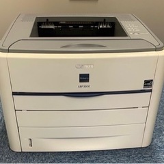 トナーカートリッジ新品2個 Canonレーザープリンター中古LBP3300（モノクロ）付き