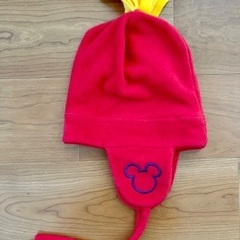 ミッキーマウスのフリース帽