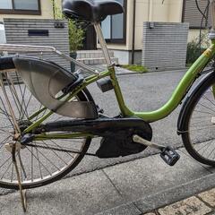 pas ナチュラＴ　キャンディーグリーン　電動アシスト
ヤマハ　26インチ　3段変速　バッテリー、充電器あり　狭山市引取限定